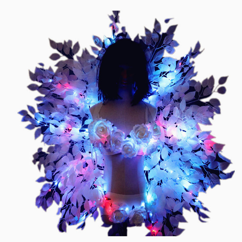 Bar DS Sexy LED Bra Costume Female Singer Suit