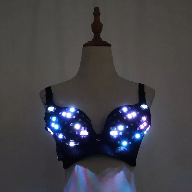 Full Color Pixel LED Bra for Djs and Clubs