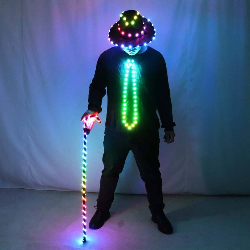 LED Light-Up Costume Suit for Women/Men