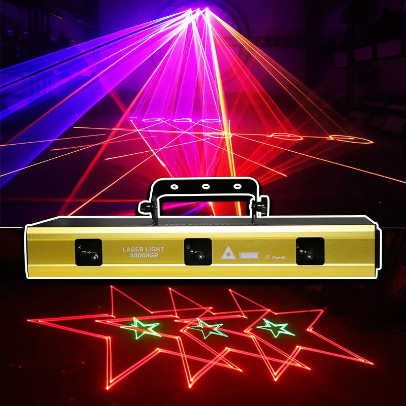 3w RGB animated laser light-A19