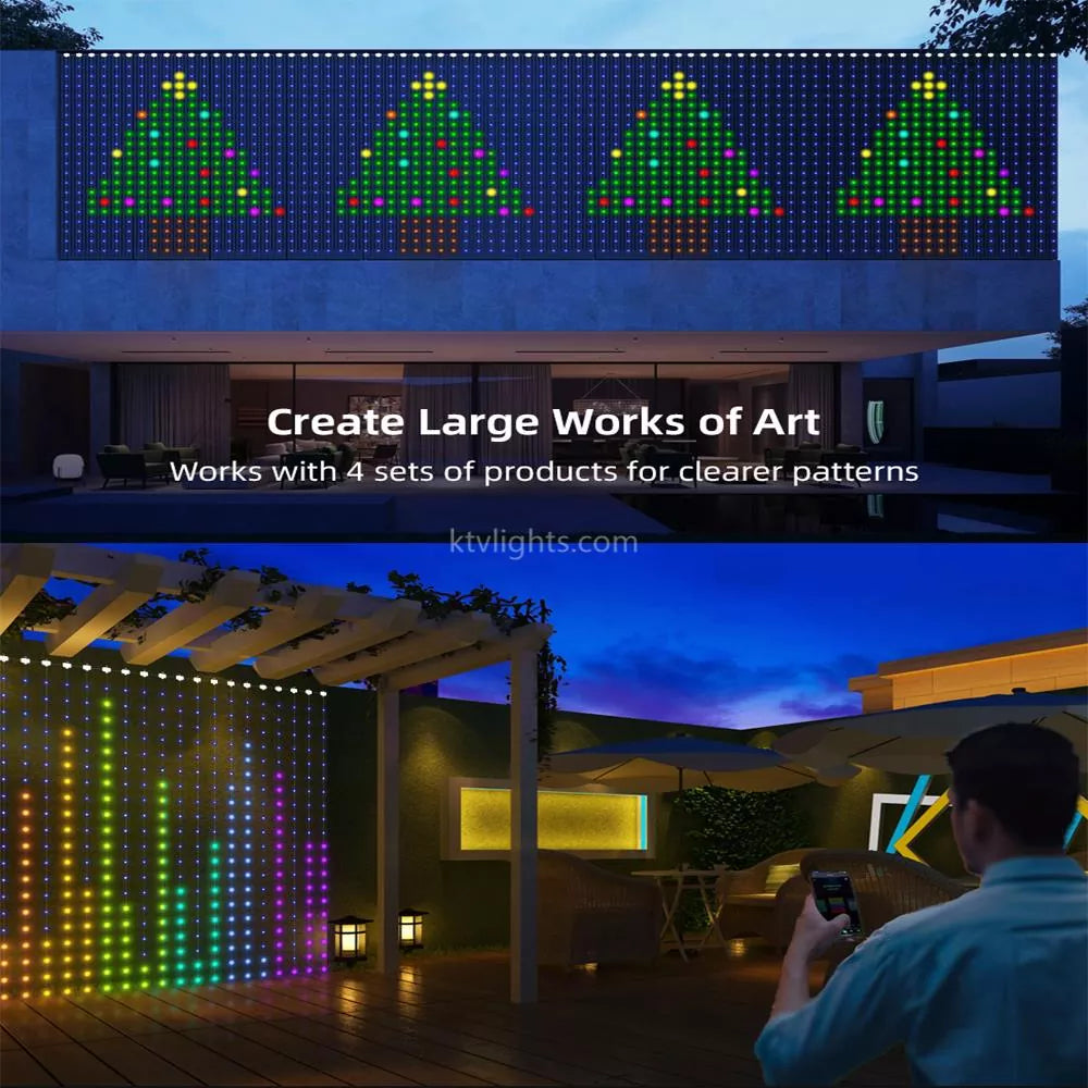 Smart APP Curtain Light - DIY Text/Animation