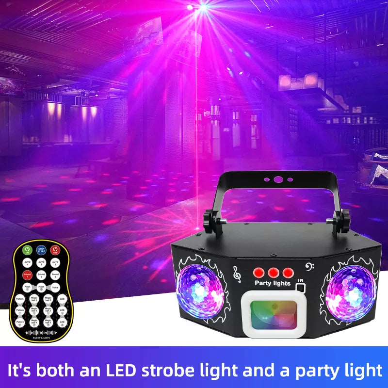 2025 New 3 in 1 Dual Magic Ball Party Laser Light-C15