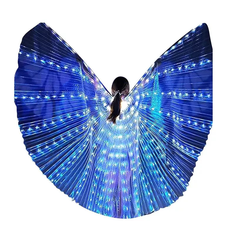 LED Belly Dance Costume Light Up IsIs Wings for Women Adults