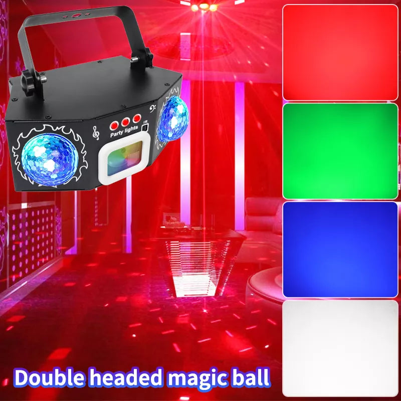 2025 New 3 in 1 Dual Magic Ball Party Laser Light-C15