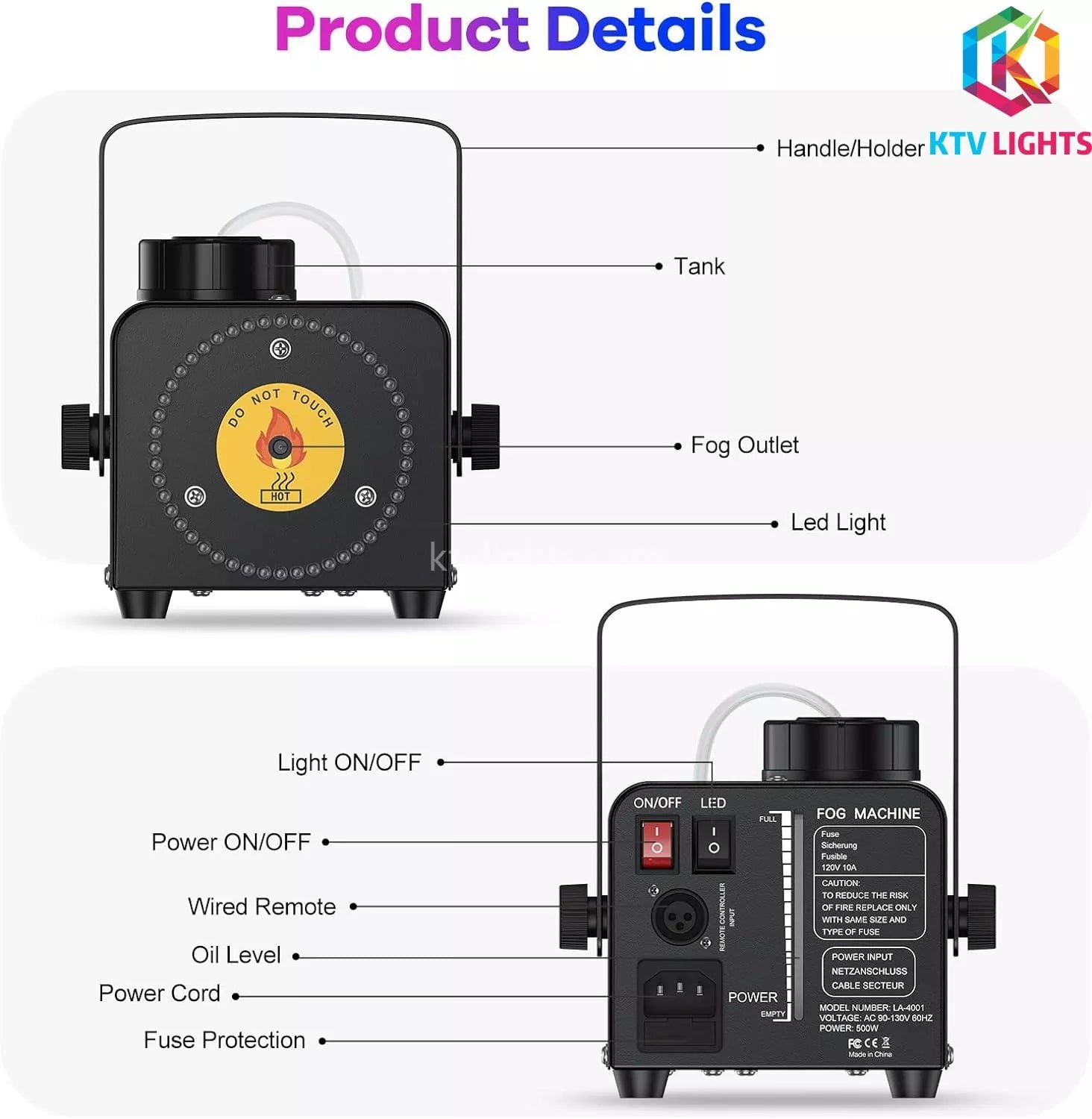 500W 48 LED fog machine-D10