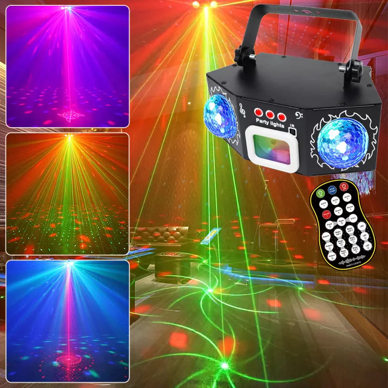 2025 New 3 in 1 Dual Magic Ball Party Laser Light-C15