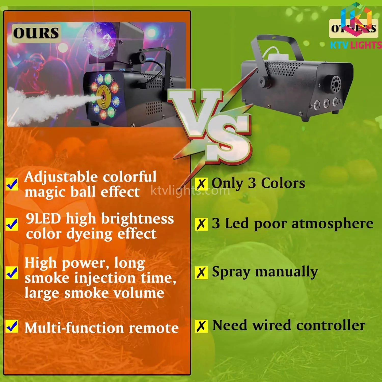 500w 2 in 1  LED smoke machine-D7