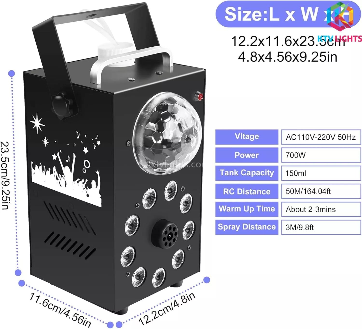 700W 9 LED smoke machine-D9