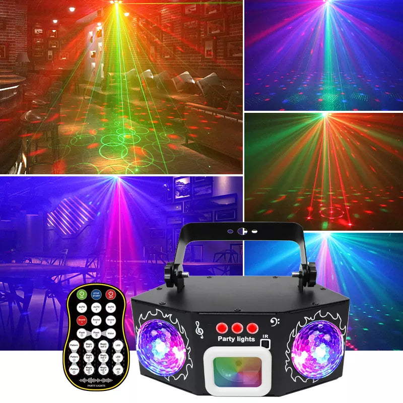 2025 New 3 in 1 Dual Magic Ball Party Laser Light-C15