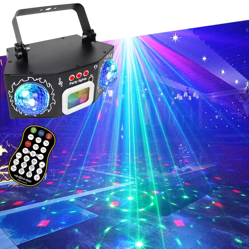 2025 New 3 in 1 Dual Magic Ball Party Laser Light-C15