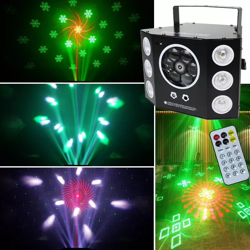 New 5 in 1 Snowflake Laser Light-C14