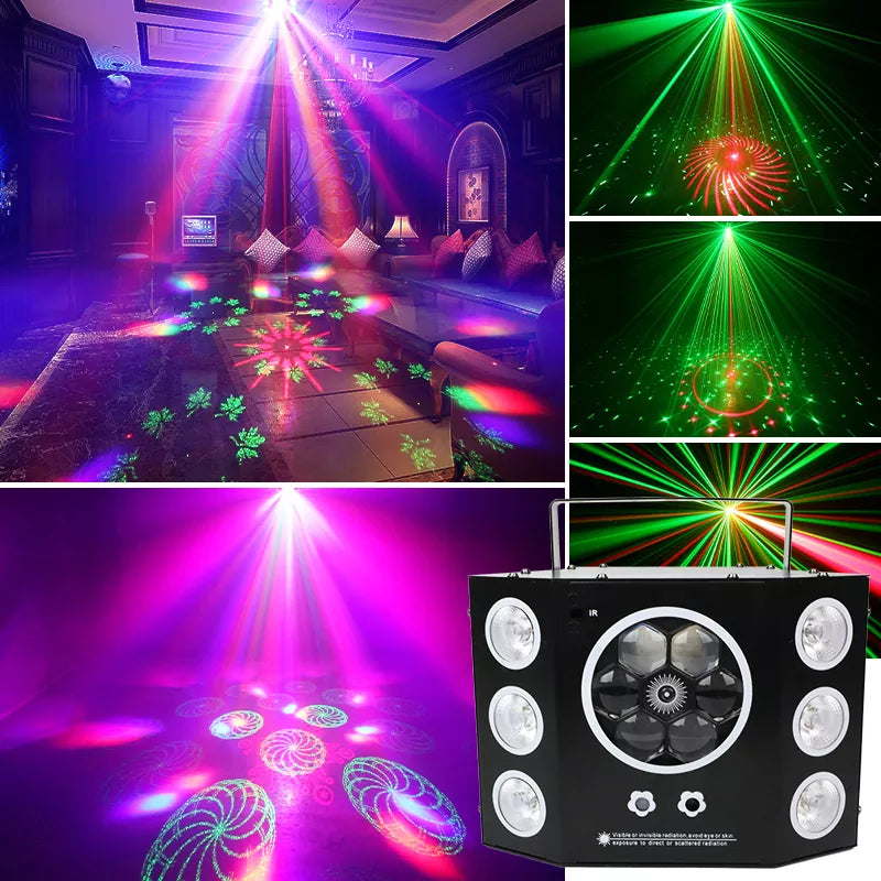 New 5 in 1 Snowflake Laser Light-C14