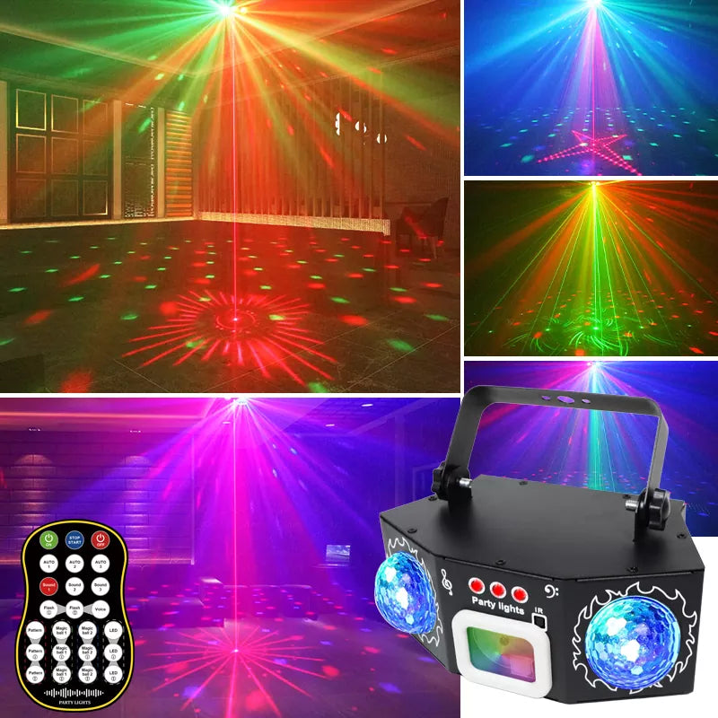 2025 New 3 in 1 Dual Magic Ball Party Laser Light-C15