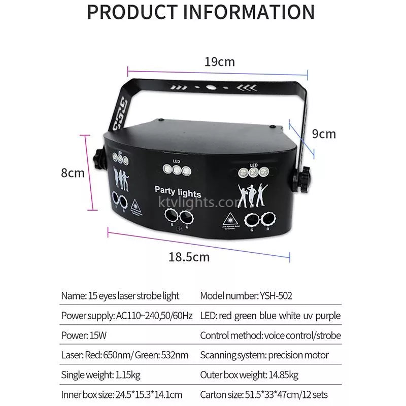 15-eye party laser light-B5