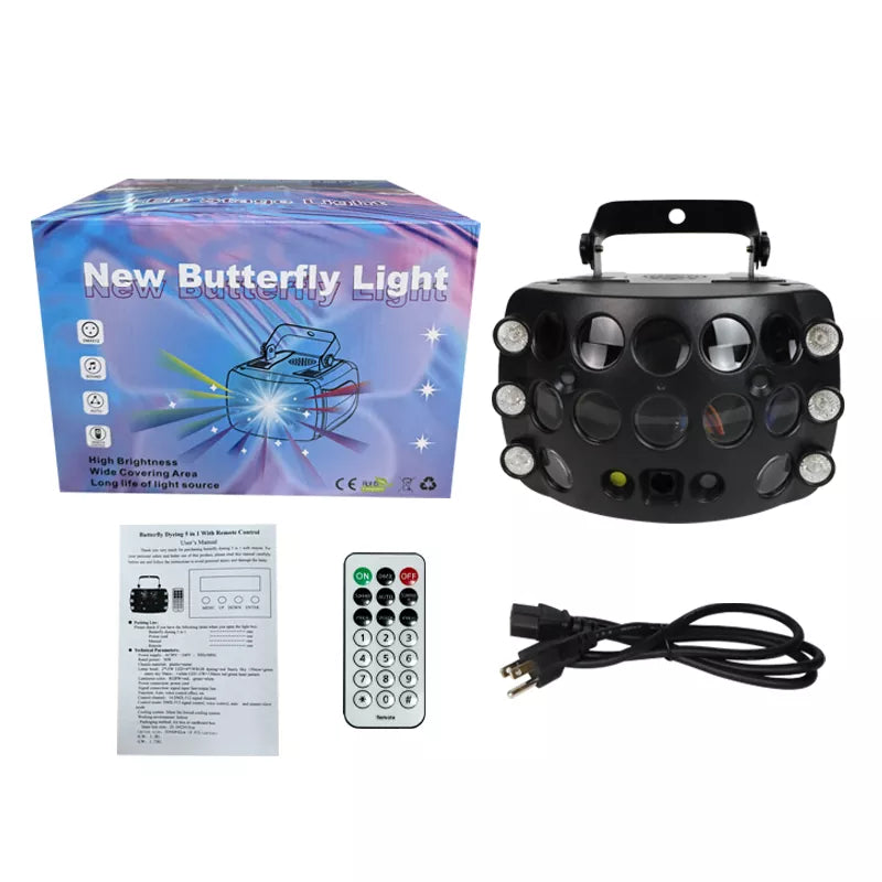 4 in 1 RGB laser rain butterfly laser light-B23