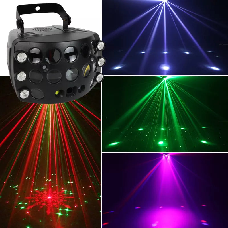 4 in 1 RGB laser rain butterfly laser light-B23