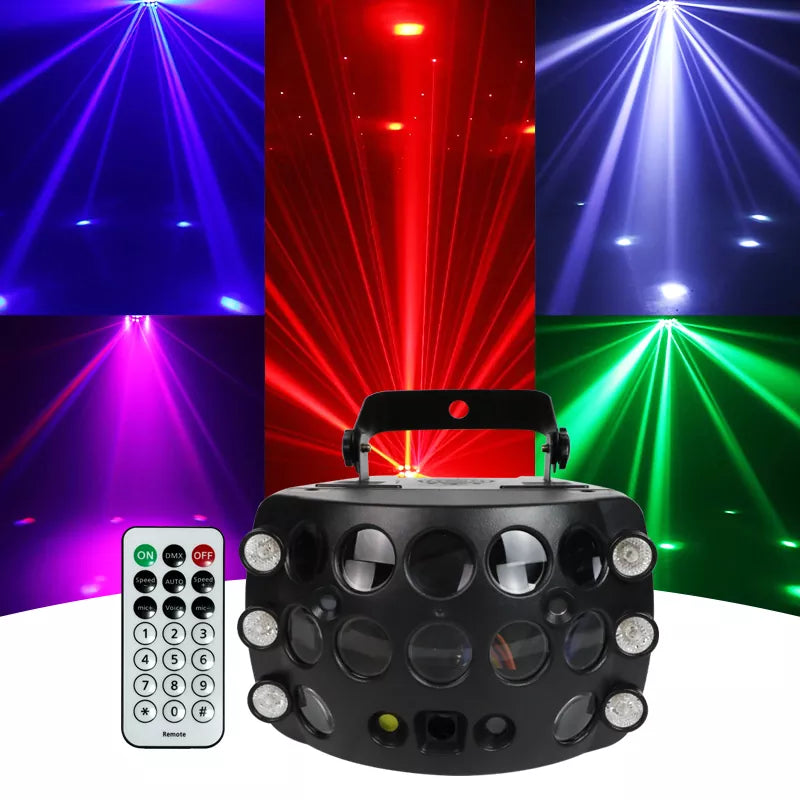 4 in 1 RGB laser rain butterfly laser light-B23