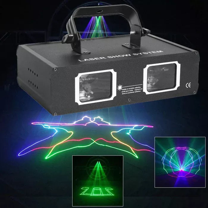 6-hole RGB scanning laser light DMX stage light-B26