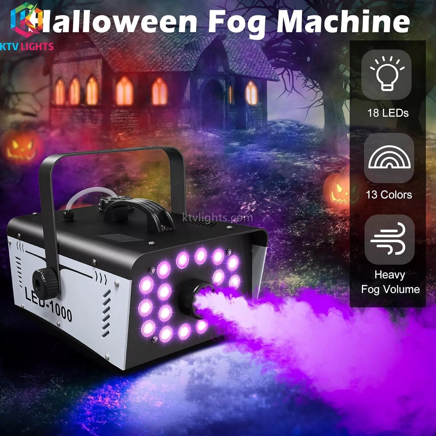 1000W 18 LED Lights Smoke Machine-D11