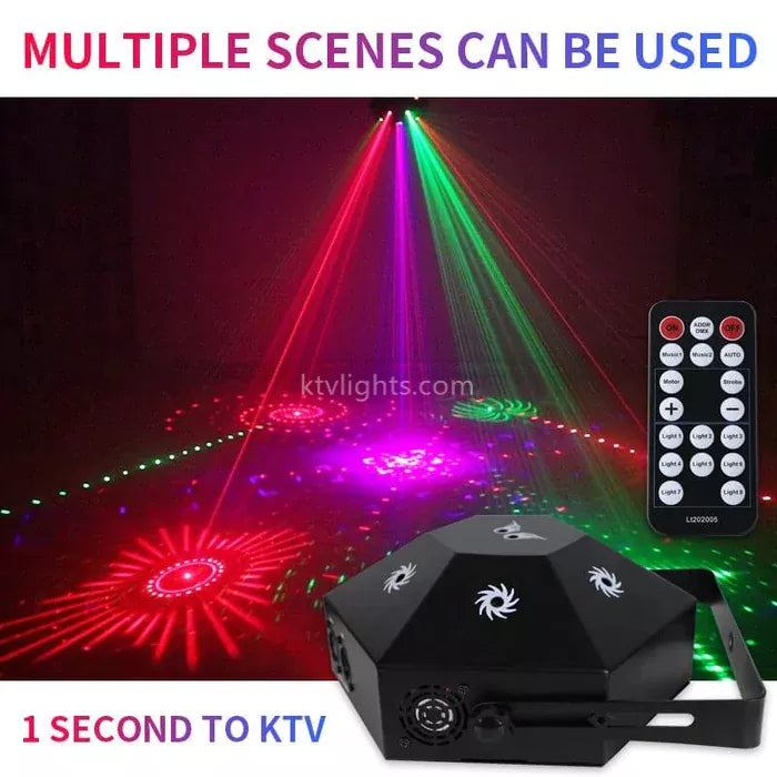 8-hole 3-in-1 RGB scanning laser light-B18