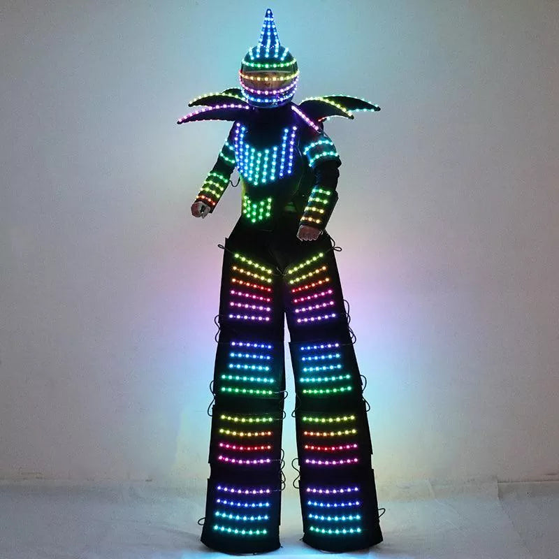 Full Color Pixel LED Robot Costume-MJ