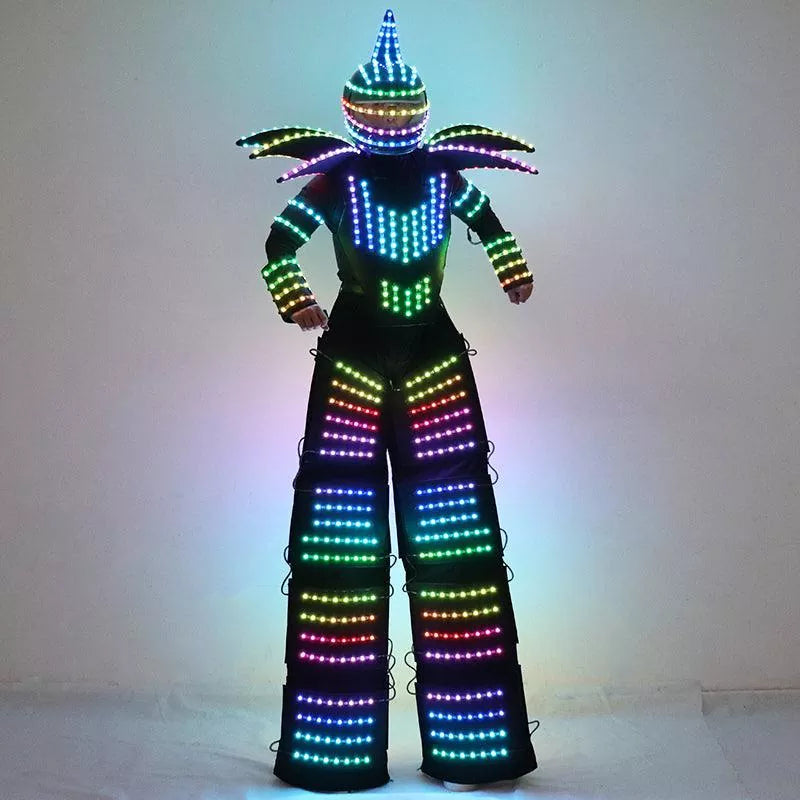 Full Color Pixel LED Robot Costume-MJ