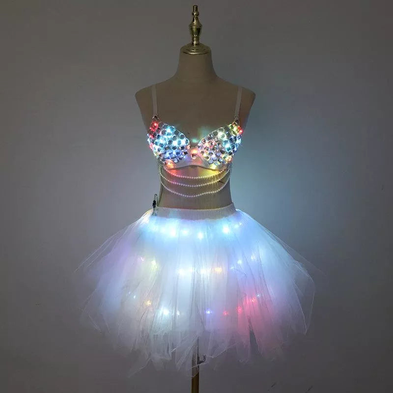 New LED bra tutu