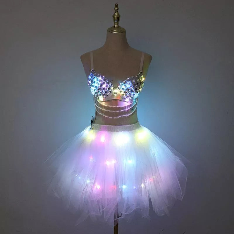 New LED bra tutu