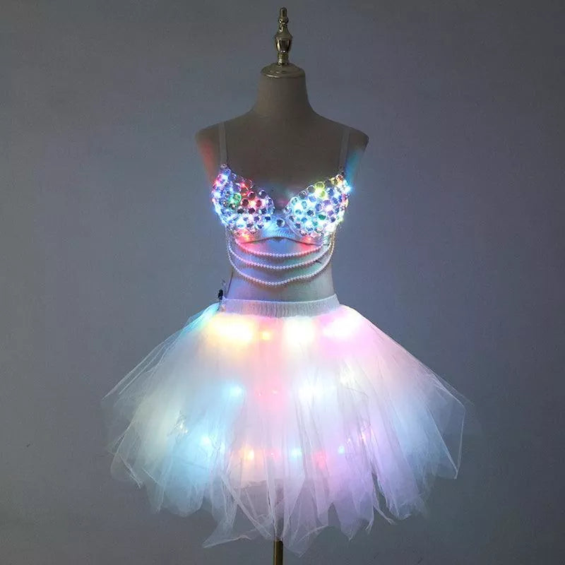 New LED bra tutu