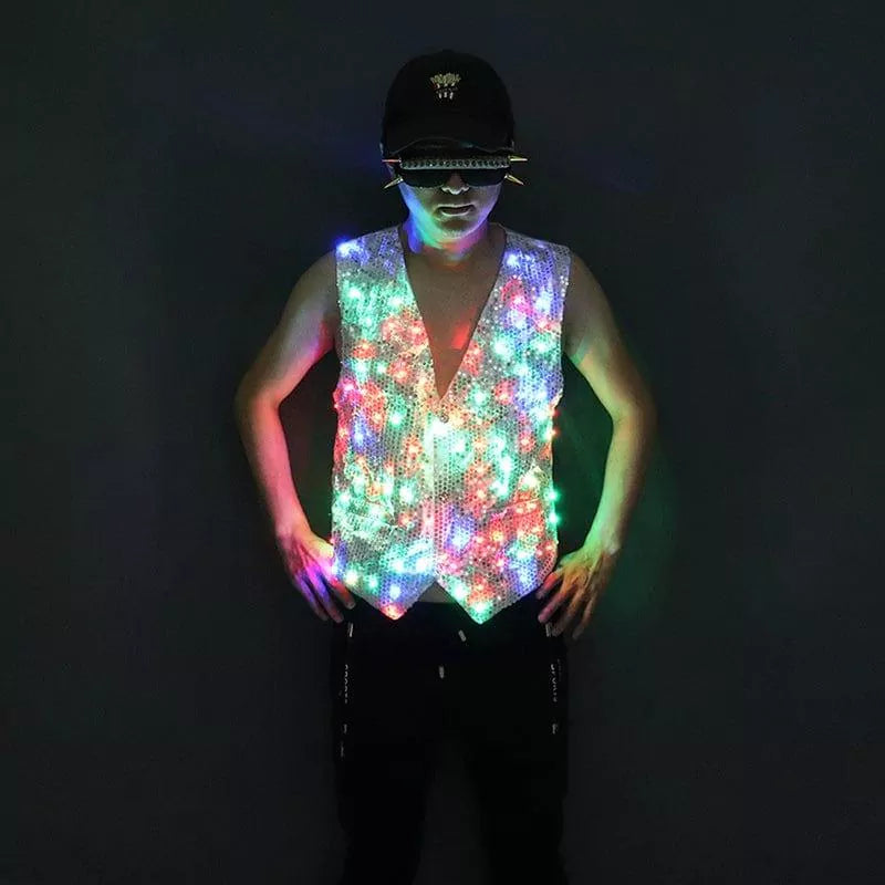 Colorful LED luminous vest