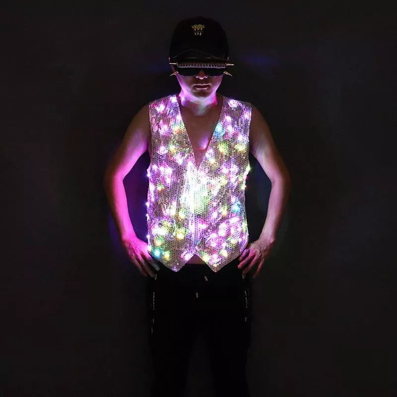 Colorful LED luminous vest