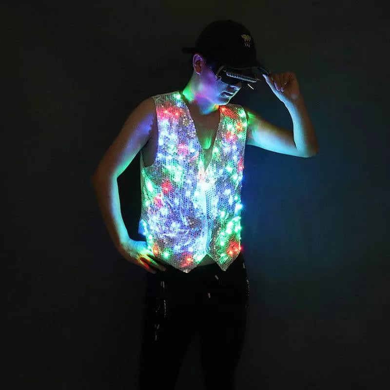 Colorful LED luminous vest