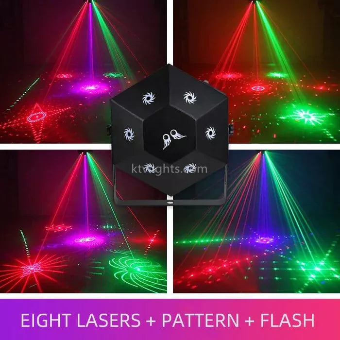 8-hole 3-in-1 RGB scanning laser light-B18